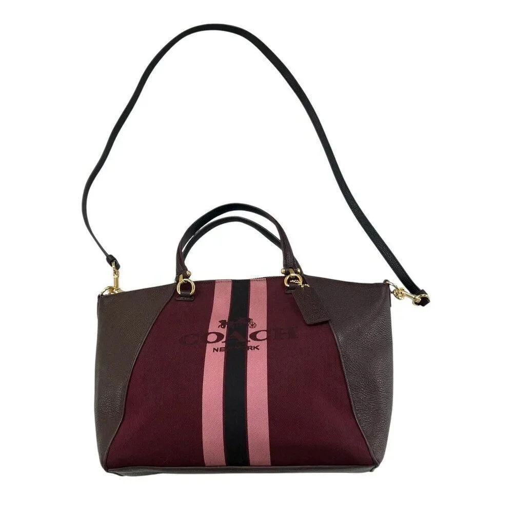 Coach NWOT Prairie Horse and Carriage Canvas Crossbody Convertible Satchel